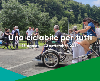 Evento 26 agosto GAL Valle Brembana progetto Orobikeando - A Lenna due settimane per sperimentare i tandem per persone con disabilità